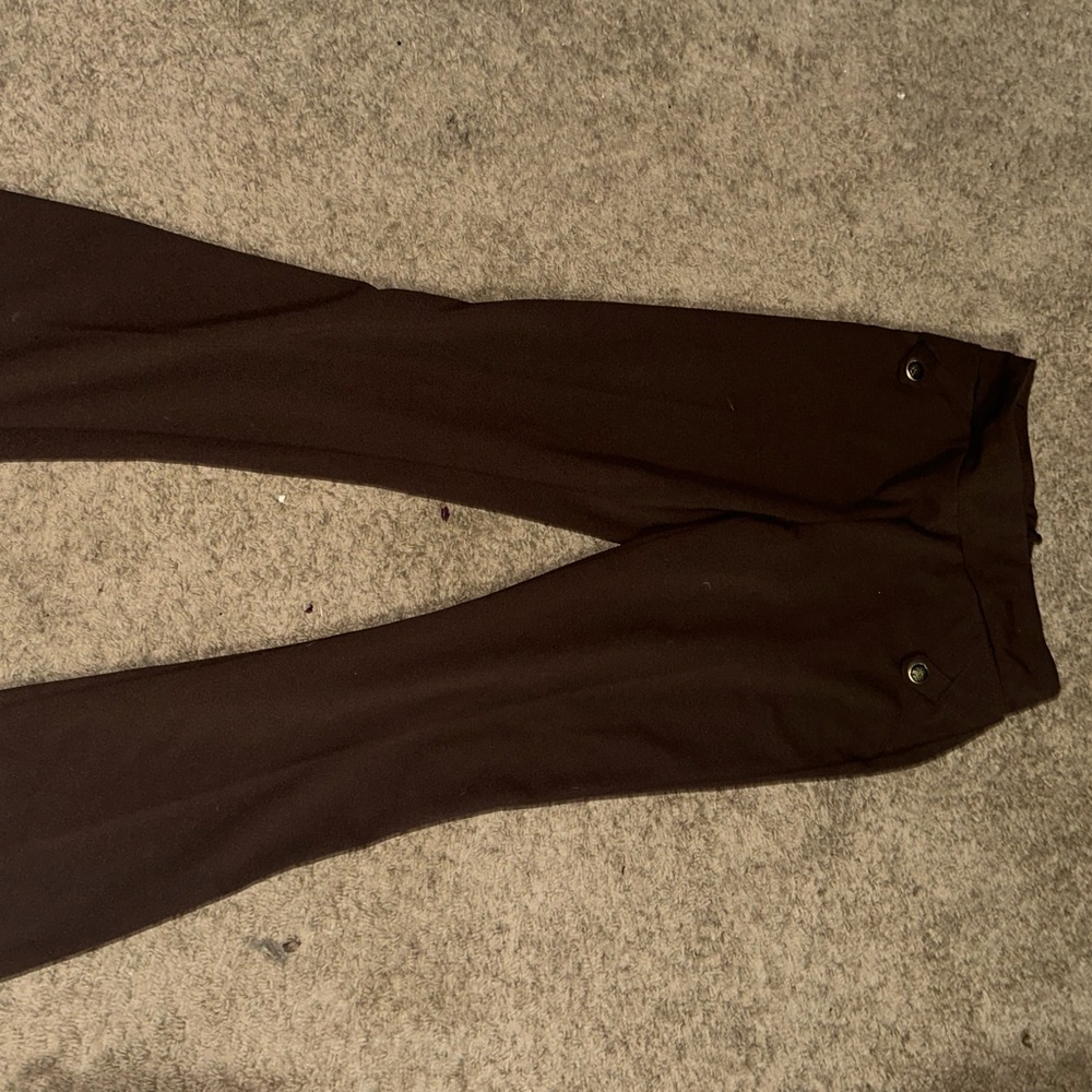 Soho Dark Brown Flared Trousers